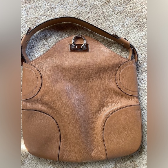 Salvatore Ferragamo Grained Leather Hobo Bag - Picture 4 of 9
